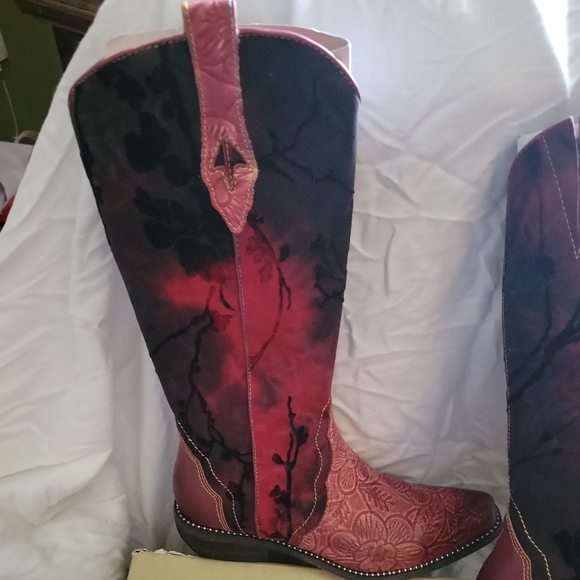 👗 Spring step L’Artise Laretilyn Red boots 7.5-8 US - Picture 9 of 12